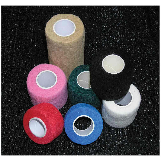 Cohesive Bandage, 1" x 5 yds, Non-Sterile, Tan, Individually Wrapped, Latex Free , 72/bx (LF)