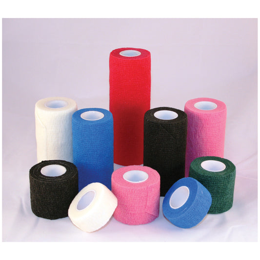 Cohesive Bandage, 2" x 5 yds, Non-Sterile, Assorted Colors, Individually Wrapped, Latex Free , 36/bx (LF)