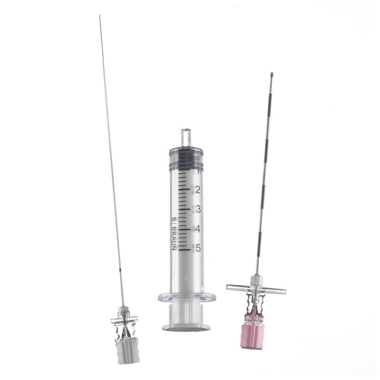 Combined Spinal/ Epidural Set, 18G x 3½" Tuohy Needle, Backeye Lumen, 27G x 5" PENCAN Pencil Point Needle, Centering Sleeve, 5cc Clear Plastic Syringe, 12/cs (Rx) (Item is Non-Returnable) (Continental US+HI Only, Excluding IN and ND)