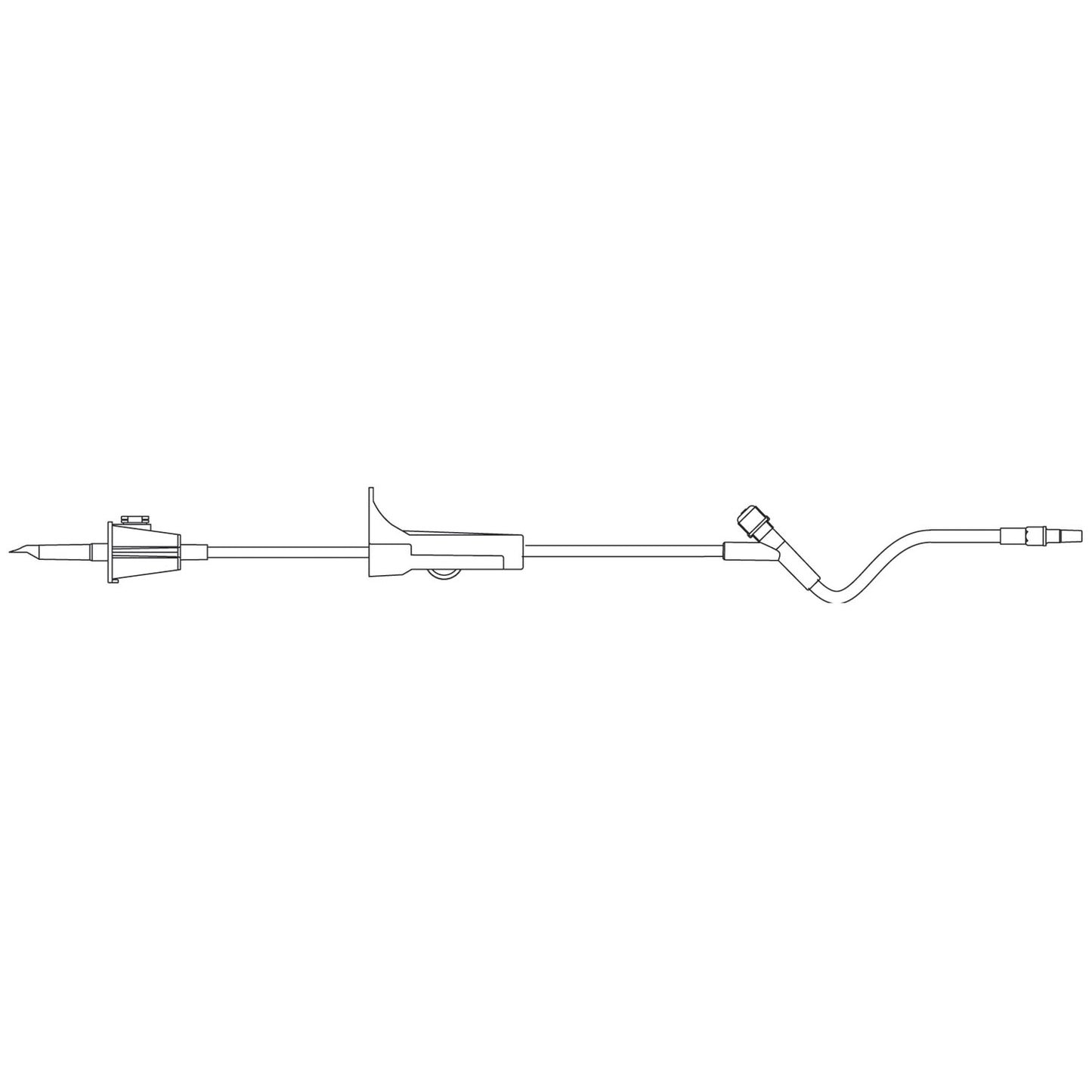 Fluid Transfer Set, Same Features as 356048 But 22"L Built-In Latex Free Y-Site Medicinal Entry Point & Distal Luer Slip without Needle, 22"L, 50/cs (LF) (Rx) (Item is Non-Returnable) (Continental US+HI Only, Excluding IN and ND)