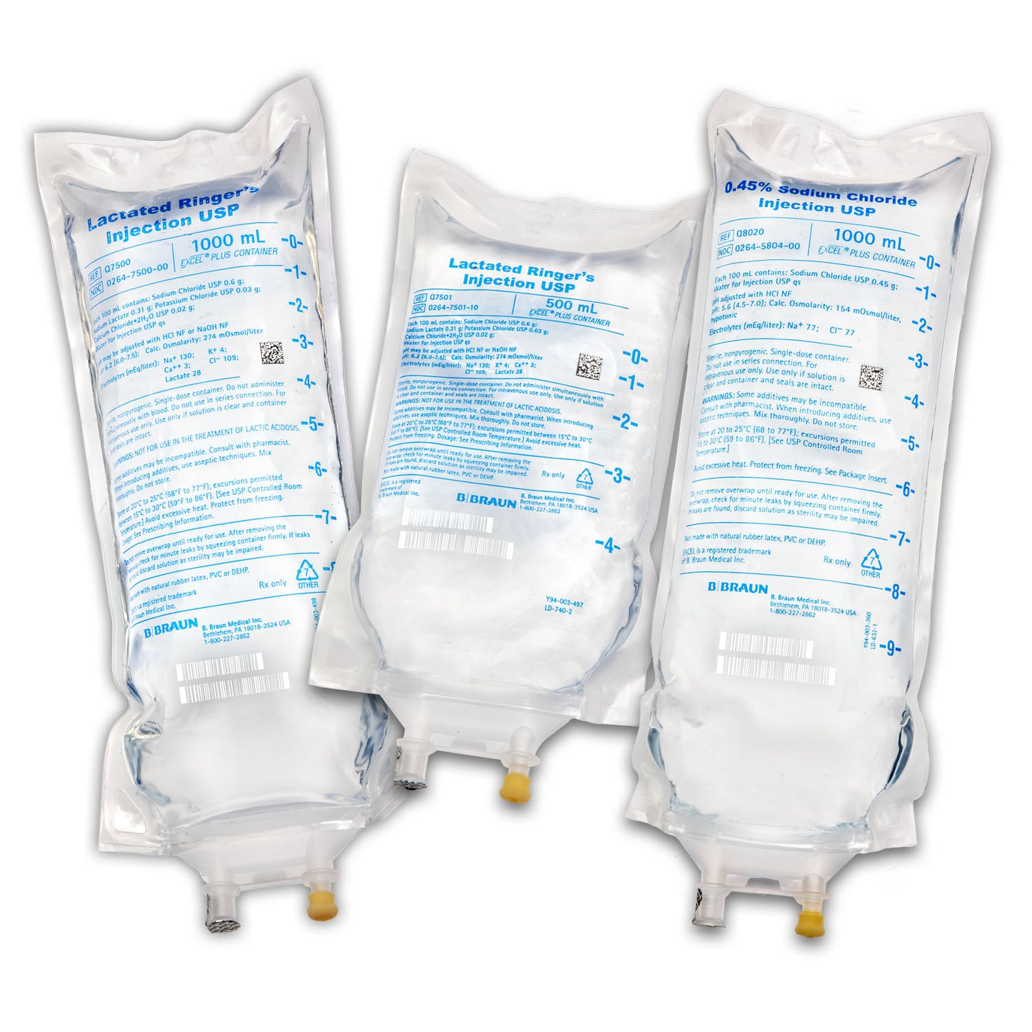 500mL Lactated Ringers Injections USP in Excel® Plus IV Container , 24/cs (Rx) (Item is Non-Returnable) (Continental US+HI Only, Excluding IN and ND)
