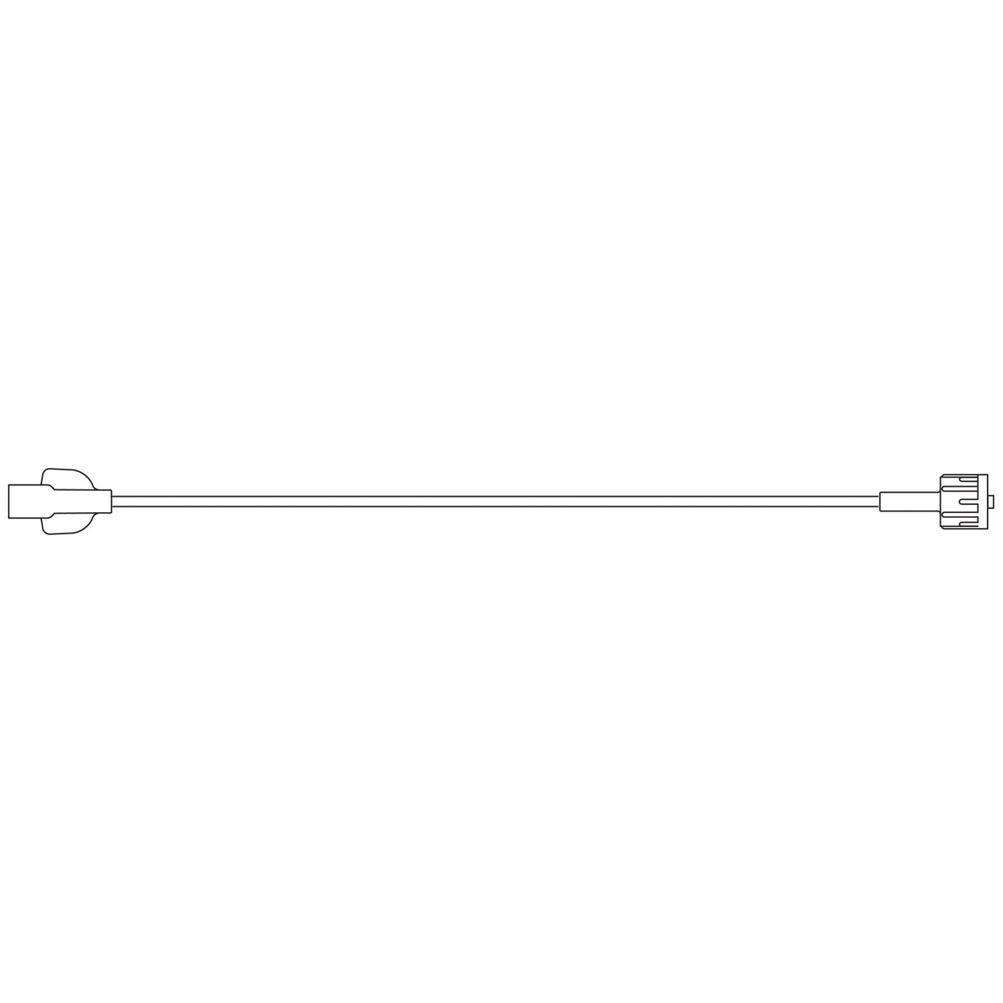Extension Set, PVC-Free Fluid Path, 0.03" ID, Male & Female Luer Locks, Use For Higher Flow Rates & Vicous Fluids, 0.6mL Priming Volume, 36"L, Latex Free , 50/cs (LF) (Rx) (Continental US+HI Only)