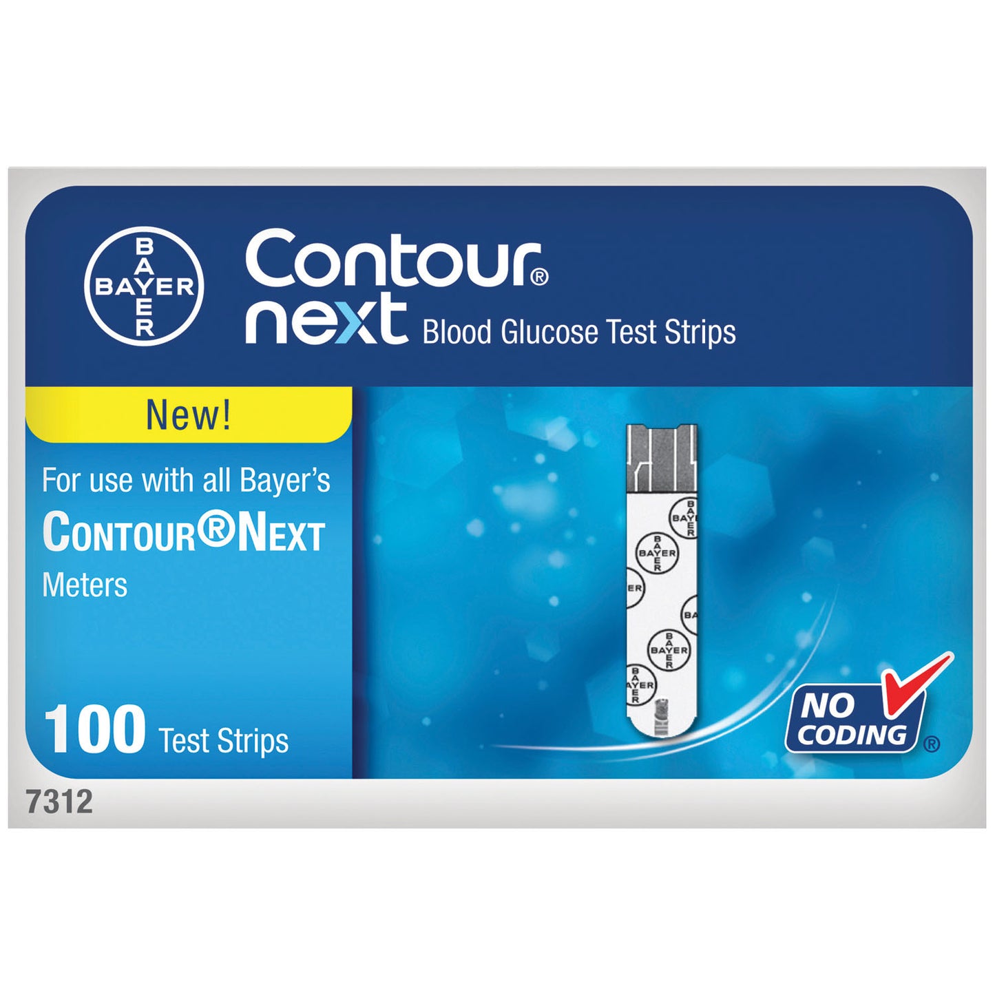 Blood Glucose Test Strips, 100/btl (Continental US+HI, PR Only)