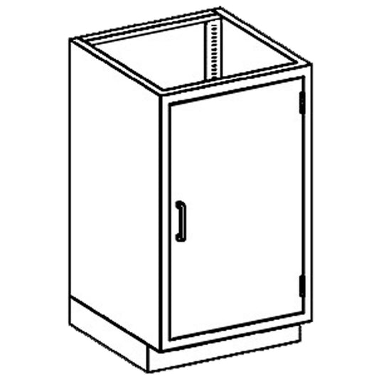 Base Cabinet 24 1/8"W x 35 3/4"H x 22"D, Stainless Steel Adjustable Shelf, Right Hinge Door (1) (1)