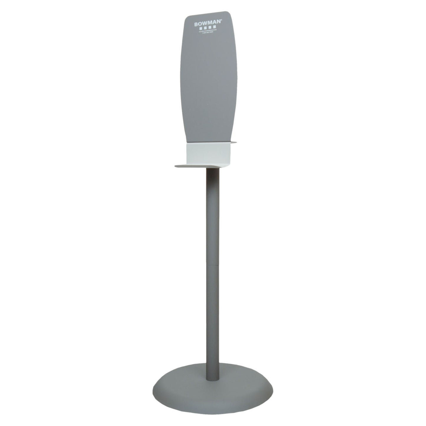 Floor Stand, Hand Sanitizer, Standard Back Plate For Use with Sanitizer, Hand Lotion, or Foam Dispensers , Self-Righting Base Optional Sign Holder Sold Separatel (No tools required for assemble) (Up to 40 Degrees past center without dispenser) (SN003-0212