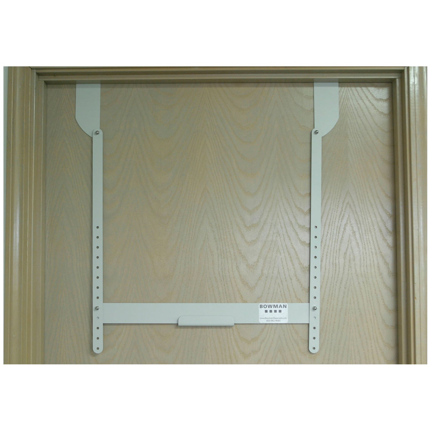 Fire Door Hanger For Protection Organizers, Holds Protection Organizers at Adjustable Heights, Attaches at Top of Fire Door, 22G Quartz Powder Coated Metal, 26 1/8"W x 29½"H x 2 15/16"D (Made in USA)