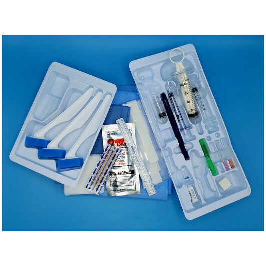 Basic Nerve Block Tray, 1-Skin Marker, 1-6" Flexible Ruler, 1-1cc & 1-5cc Plastic Luer Lock Syringe, Sterile, 10/cs (Rx) (Item is Non-Returnable & Non-Refundable)