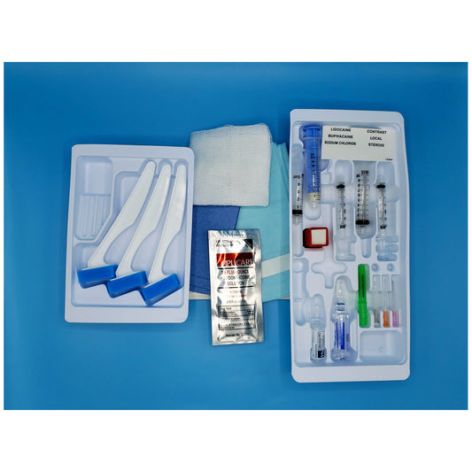 Basic Pain Tray Plus, 10/cs (Rx) (Item is Non-Returnable & Non-Refundable)