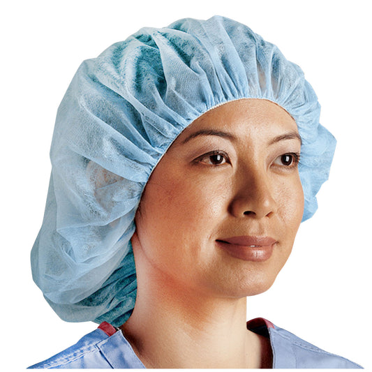 Comfort Bouffant Cap, Regular, 21, White, 250/cs
