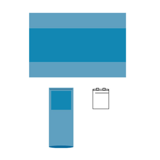 Basic Pack, Includes: 65 x 90, Outer Wrap/Reinforced Poly Table Cover with 30 x 90 Reinforcement, 12/cs