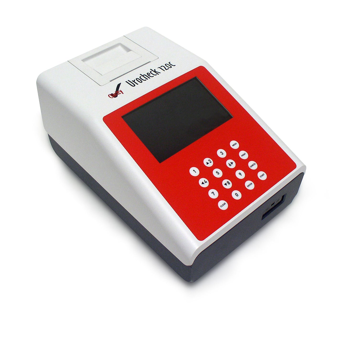 Clarity Urocheck 120C Urine Analyzer, Small Footprint Analyzer, CLIA Waived, Large LCD Display, Up to 120 Tests Per Hour, Flagging for Abnormal Results, 2000 Test Internal Memory, Automatic Paper Feeder, USB & RS232 Ports, Barcode Reader (Not A (Optional)