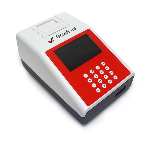 Clarity Urocheck 120C Urine Analyzer, Small Footprint Analyzer, CLIA Waived, Large LCD Display, Up to 120 Tests Per Hour, Flagging for Abnormal Results, 2000 Test Internal Memory, Automatic Paper Feeder, USB & RS232 Ports, Barcode Reader (Not A (Optional)