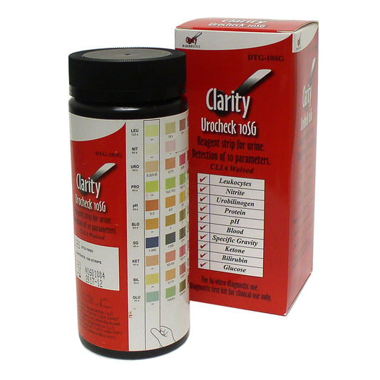 Clarity Urocheck, 10SG, CLIA Waived, 100/bx