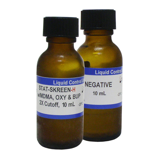 Clarity Drug Test Controls, 20mL Negative Vial, 20mL Positive Vial, 1 set/bx (1) (1)