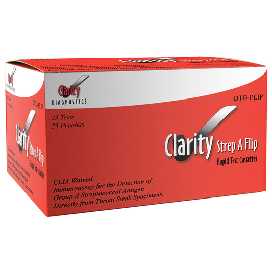 Clarirty Strep A Flip Cassette, Waived 25/bx