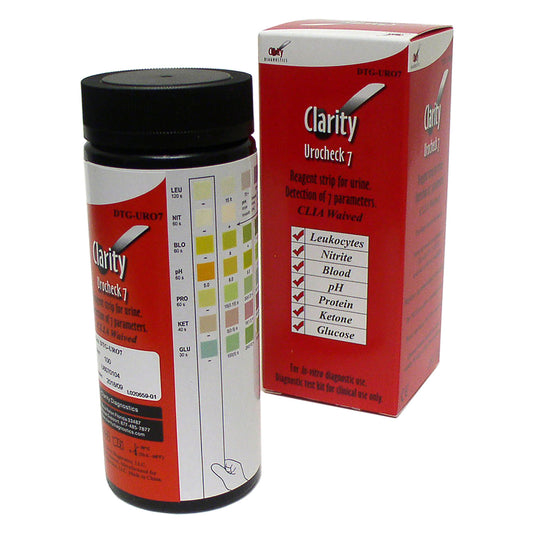 Clarity Urocheck, 7, CLIA Waived, 100/bx