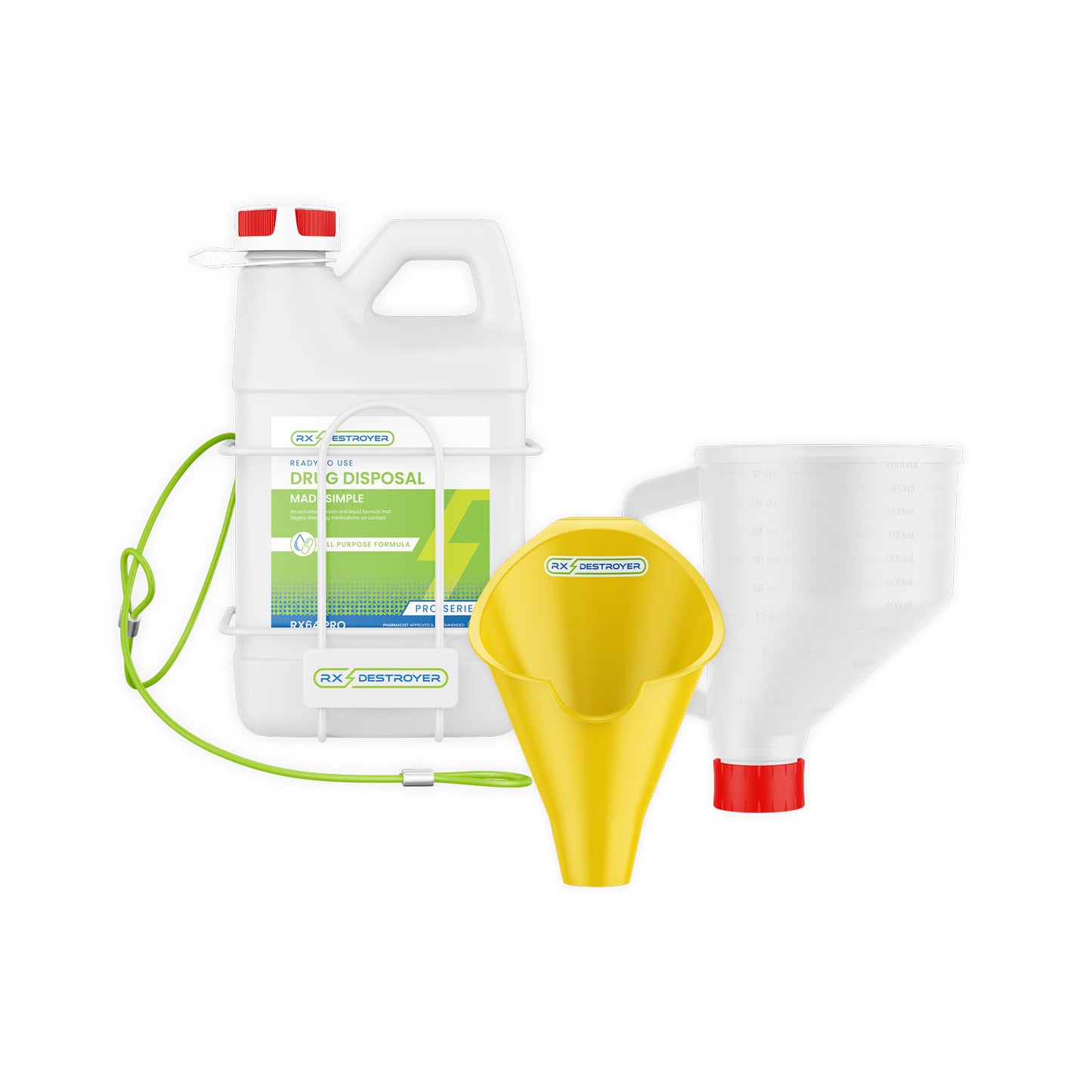 Rx Destroyer™ Starter Kit Includes: RX64PRO , RXFUN , FUN32 , 64PROWALLSEC (1) (1) (1) (1)
