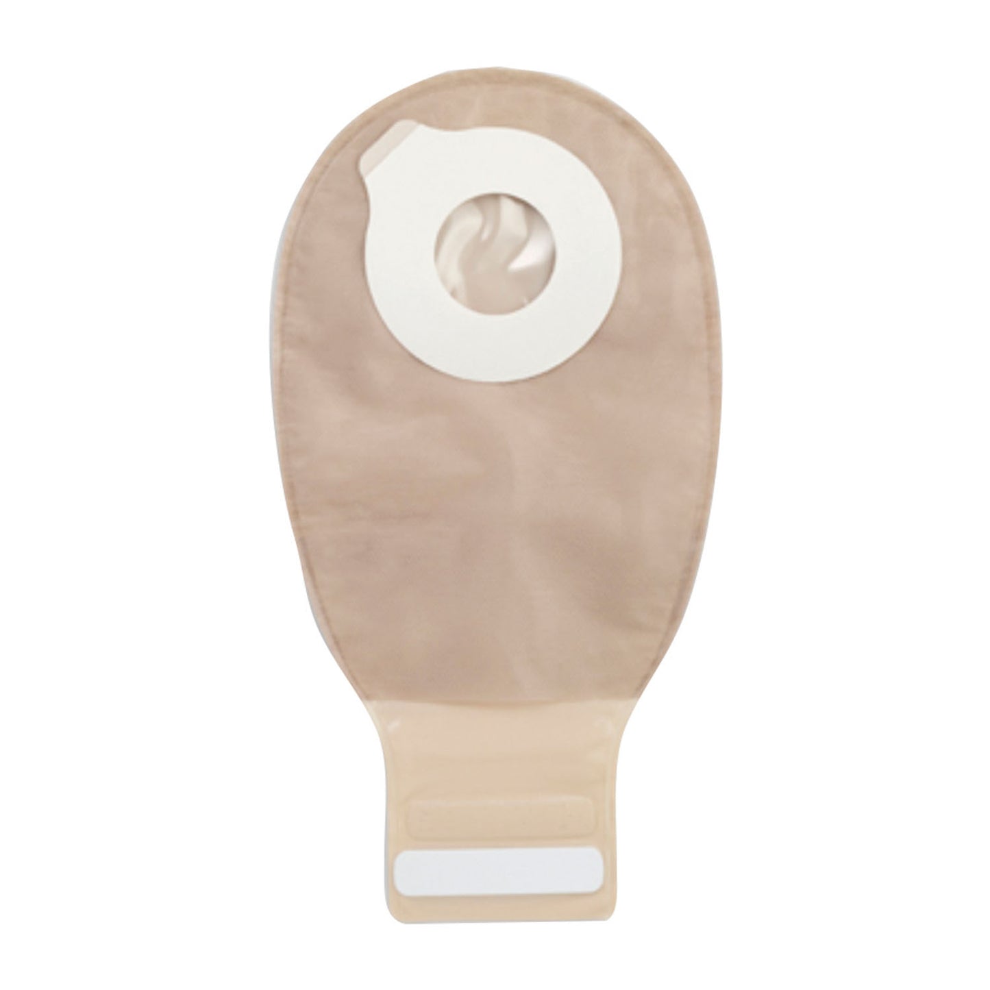 Drainable Pouch, 12", 2-Sided Comfort Panel, InvisiClose® Tail Closure, Filter, Tan, Small, 10/bx