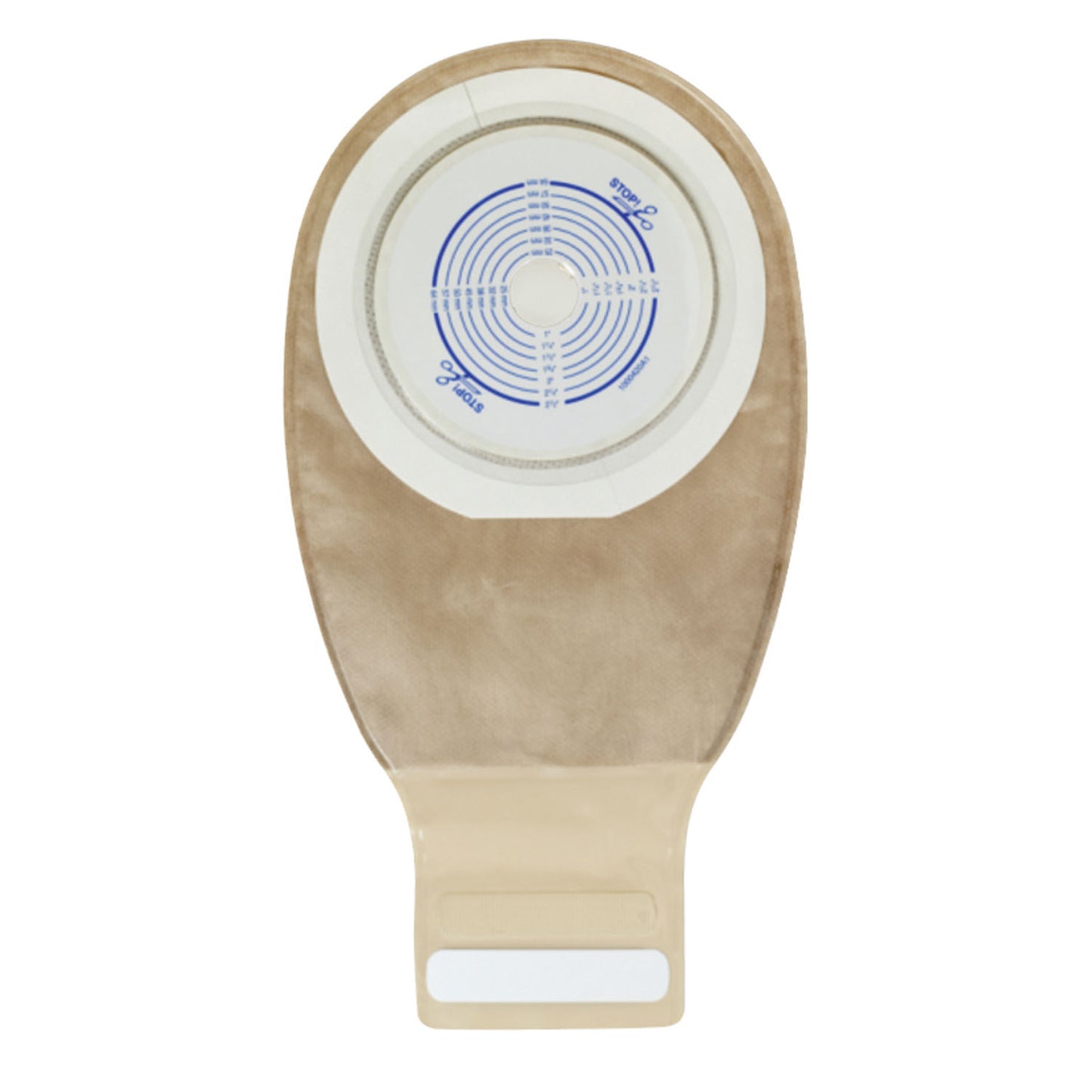Drainable Pouch, 12", 1-Sided Comfort Panel, Cut-to-Fit Modified Durahesive Plus Skin Barrier, InvisiClose® Tail Closure, Filter, Transparent, 3/4" - 2 1/2" Stoma, 10/bx