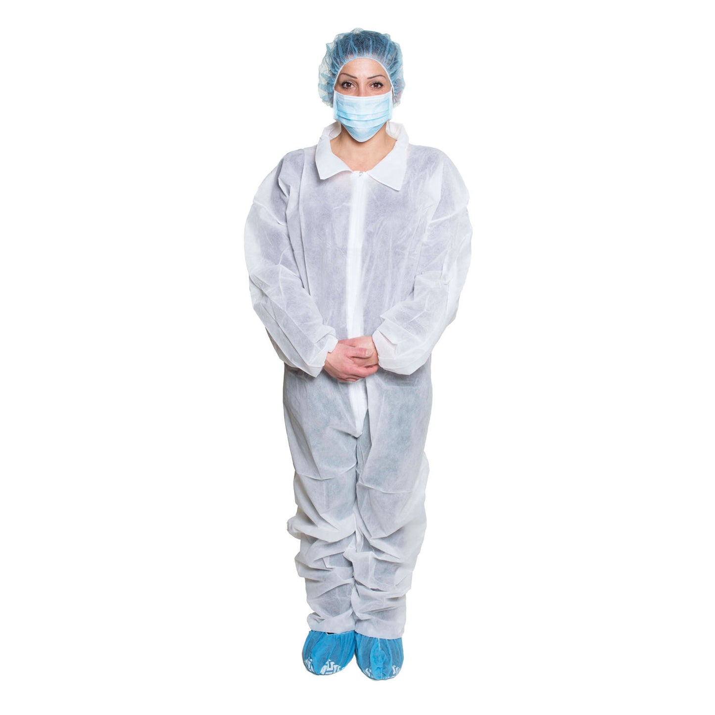 Coveralls, White, Size XXXL, Disposable, 5/bg, 5 bg/cs (36 cs/plt)