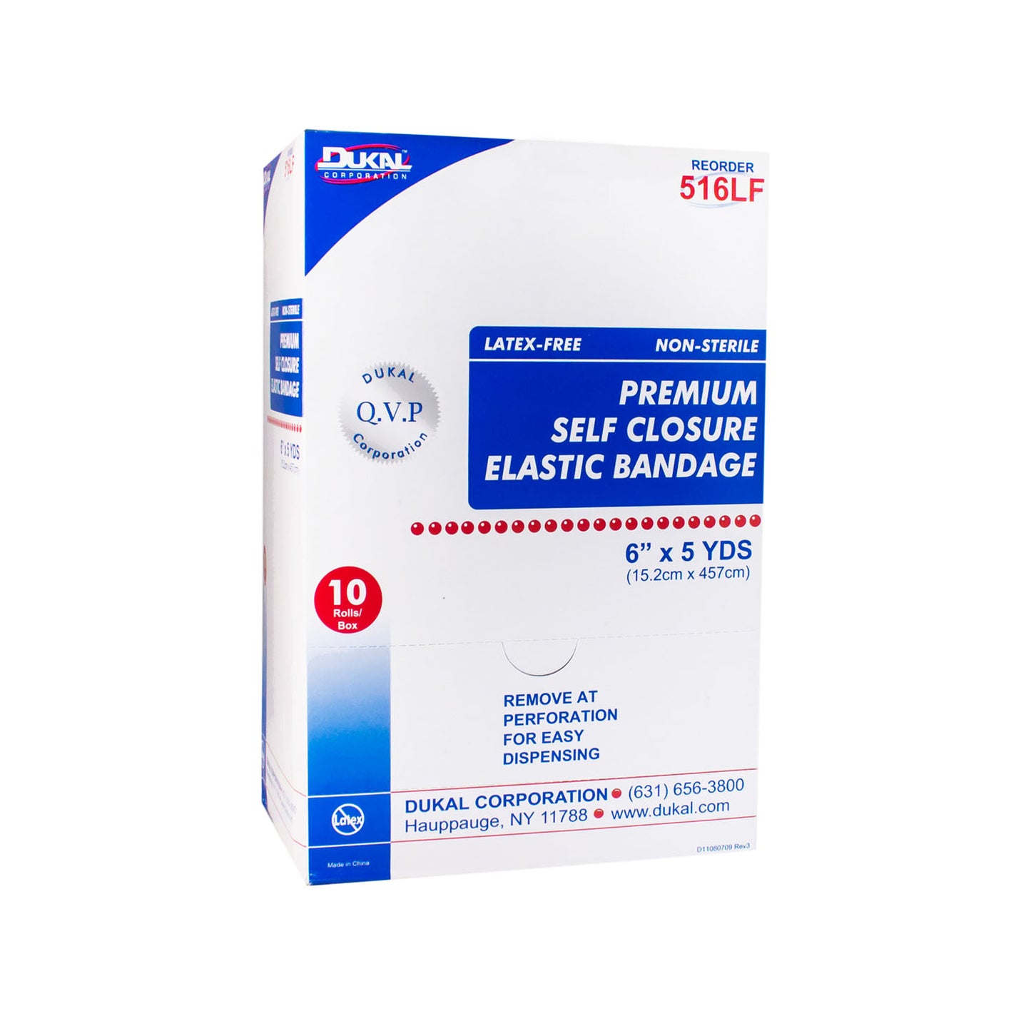 Elastic Bandage with Self Closure, 6" x 5yd, Non-Sterile, Latex Free , 10/bx, 5 bx/cs (LF)