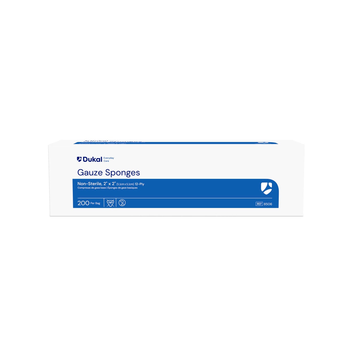 Gauze Sponge, 2" x 2", Non-Sterile, 12-Ply, 200/bg, 40 bg/cs (60 cs/plt)