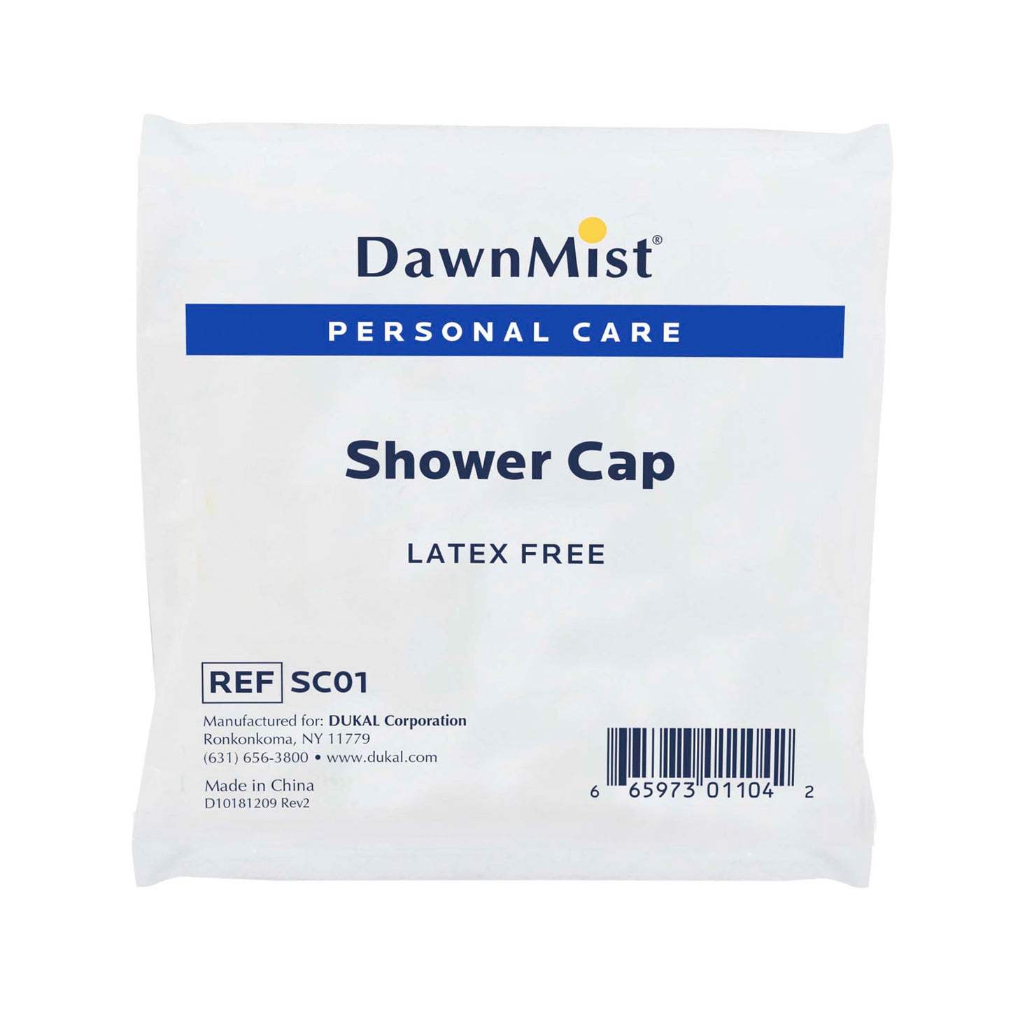 Shower Cap, Latex Free , 1/bg, 200 bg/bx, 10 bx/cs (LF)