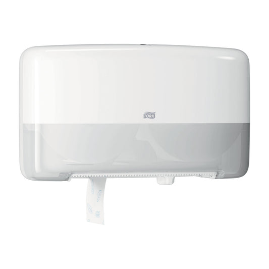 Bath Tissue Roll Dispenser, Jumbo, Twin, Mini, Universal, White, T2, Plastic, 10.1" x 17" x 5.7" (150 cs/plt)