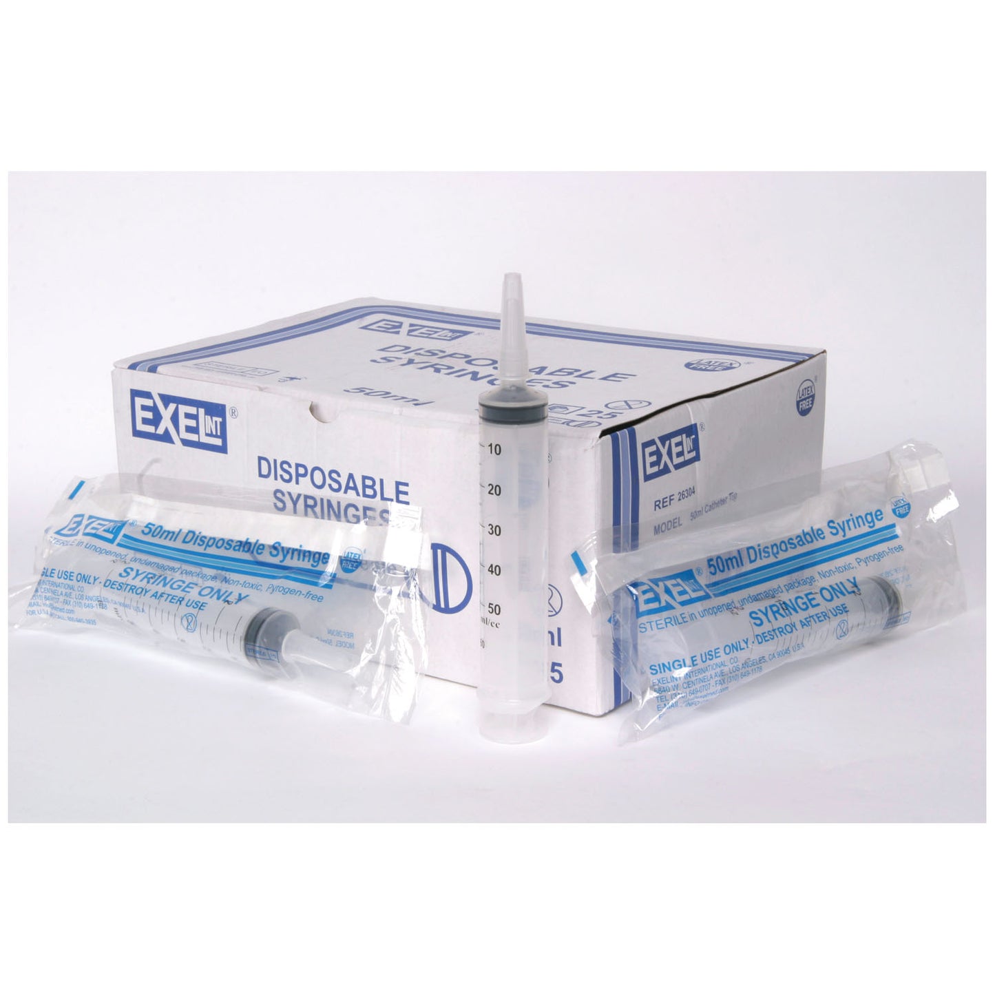 Catheter Tip Syringe, 50-60cc, With Cap, Centric, 25/bx, 6 bx/cs (32 cs/plt)