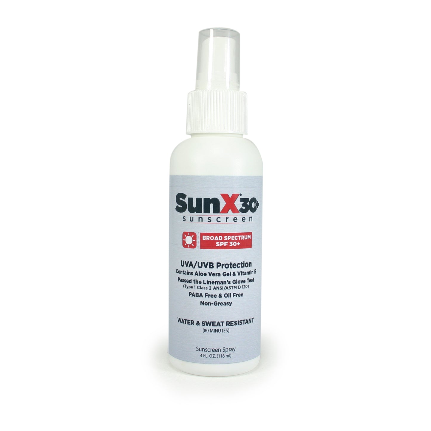 SunX30 Sunscreen Spray, 4oz, Pump , 12/cs