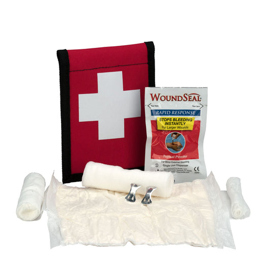 Climber's Bloodstopper, w/ WoundSeal Kit, Fabric Pouch