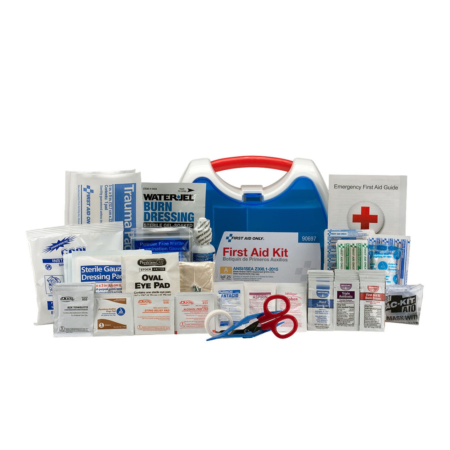 25 Person ReadyCare ANSI A First Aid Kit, Plastic Case