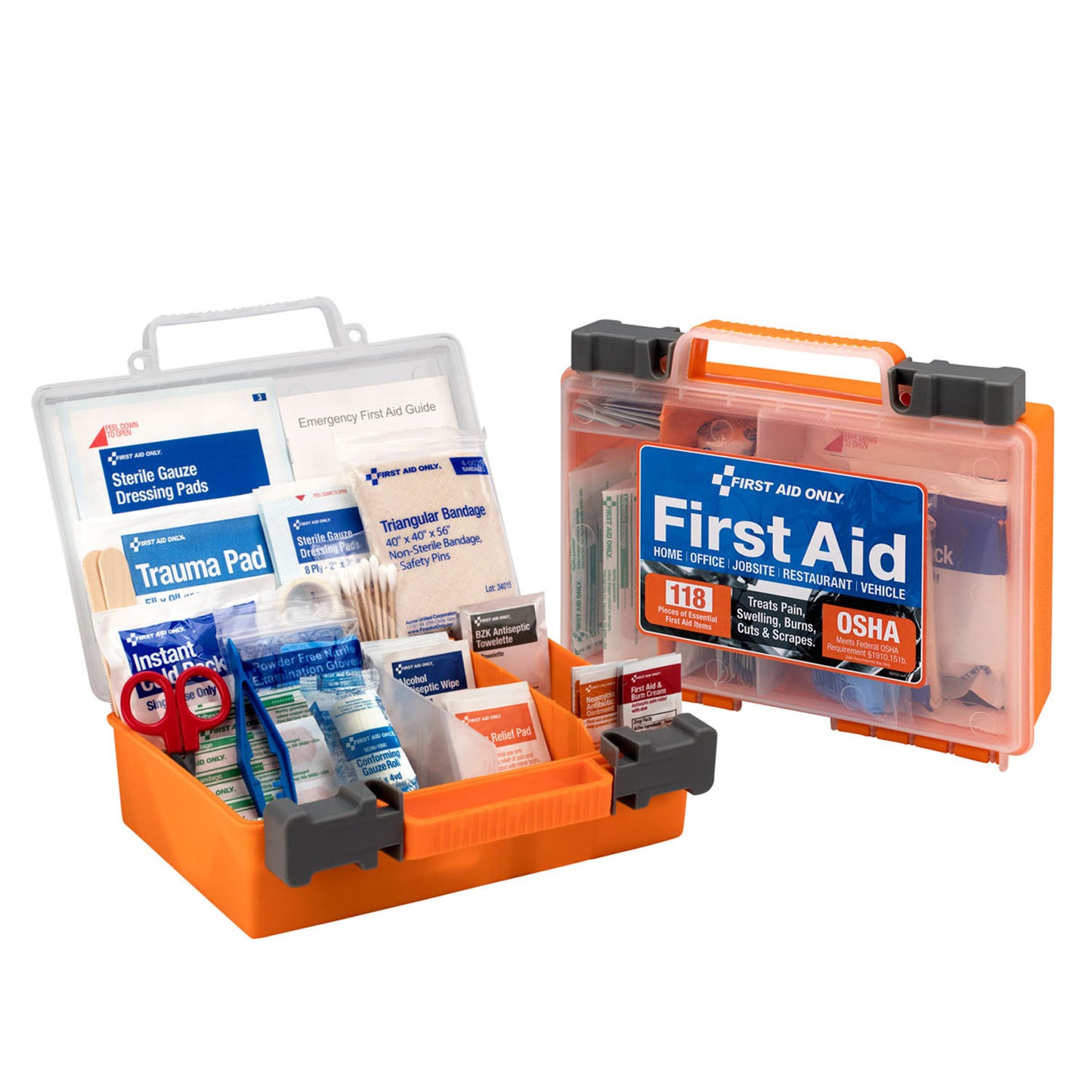 25 Person Bulk, Clear Front, 118 Pieces, Plastic Case