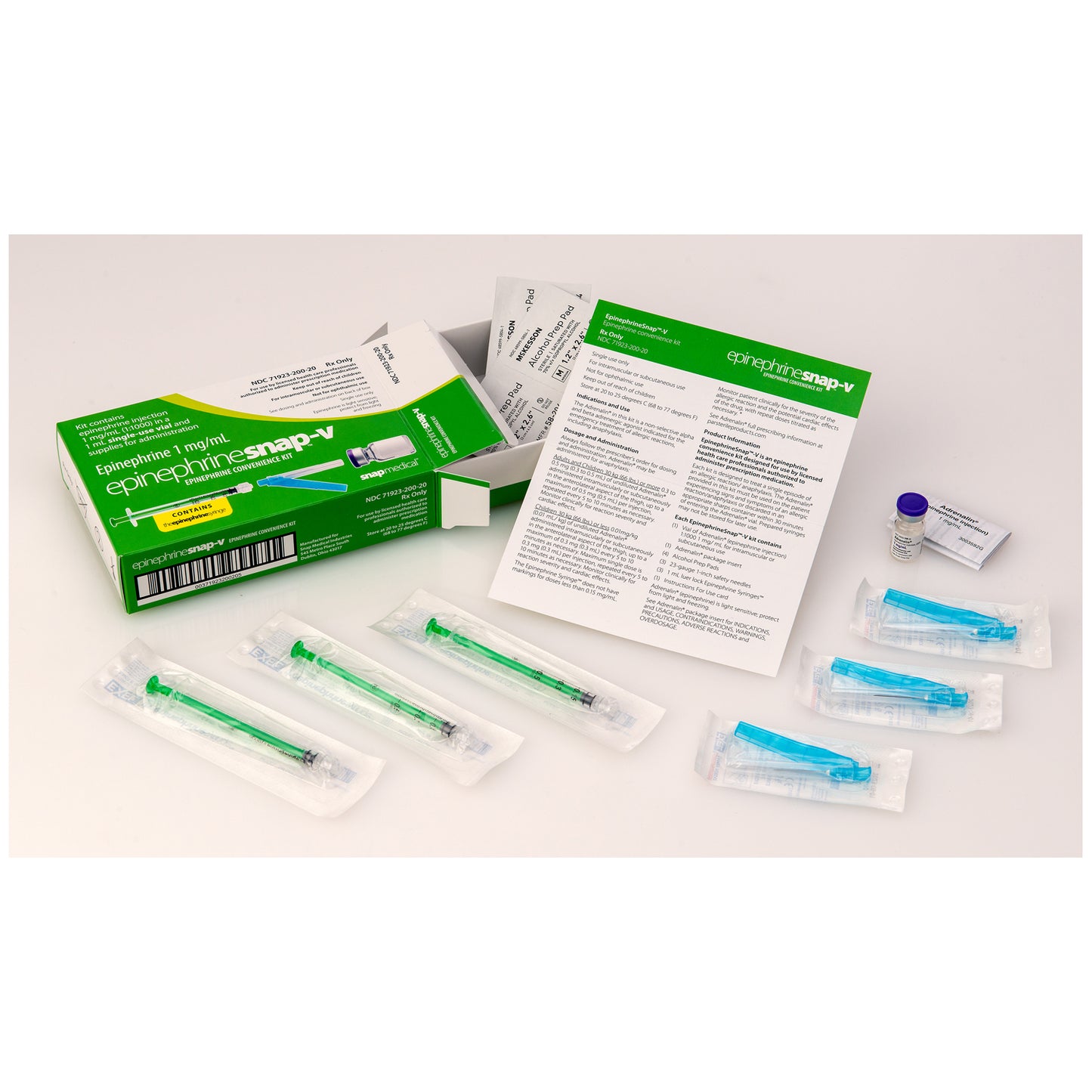 Epinephrine Snap-V Convenience Kit for Anaphylactic Emergencies (Rx) (Product is Non-Returnable)
