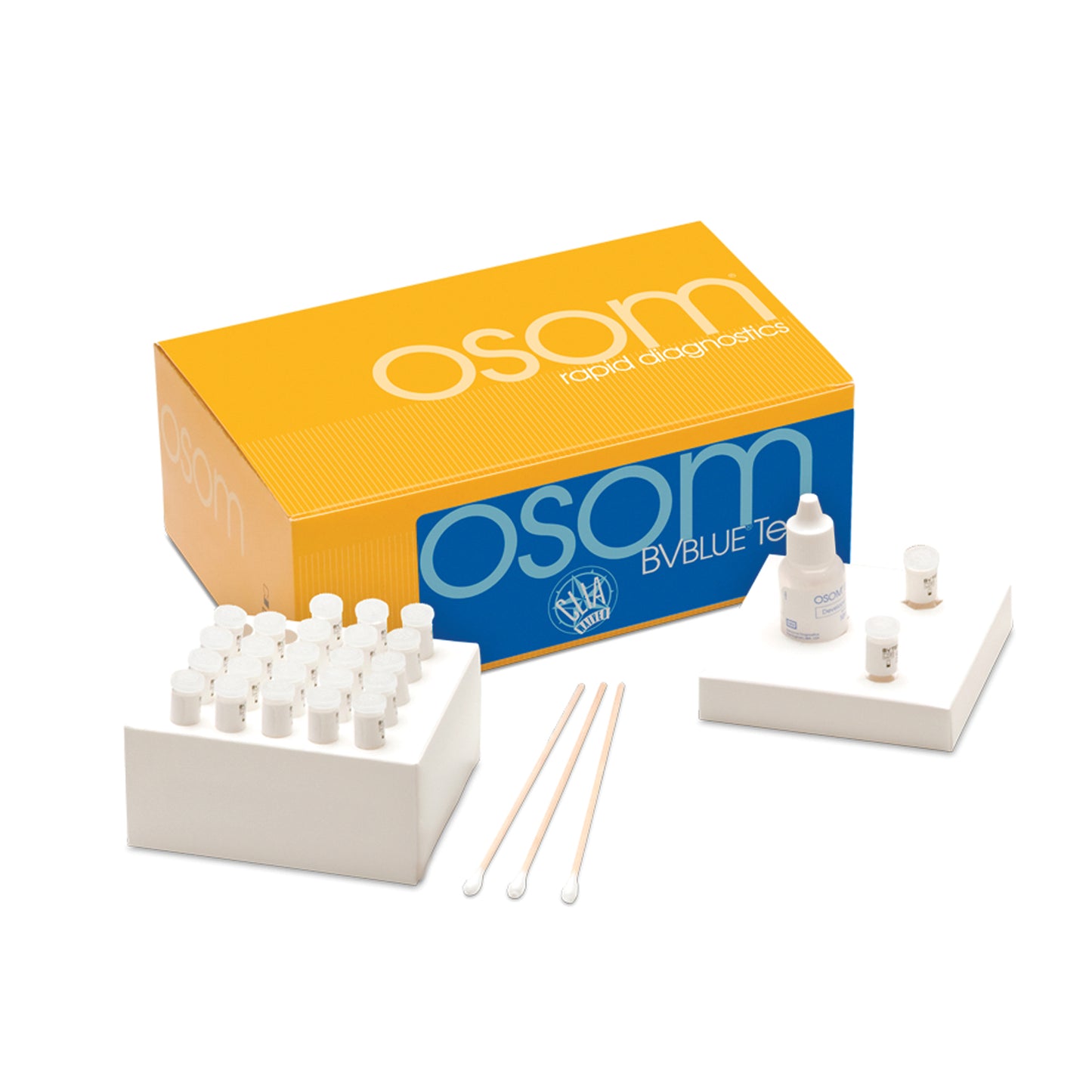 OSOM BVBLUE Test, CLIA Waived, 25 tests/kit (Ships on ice) (Minimum Expiry Lead is 90 days) (Item is Non-Returnable & Non-Refundable)
