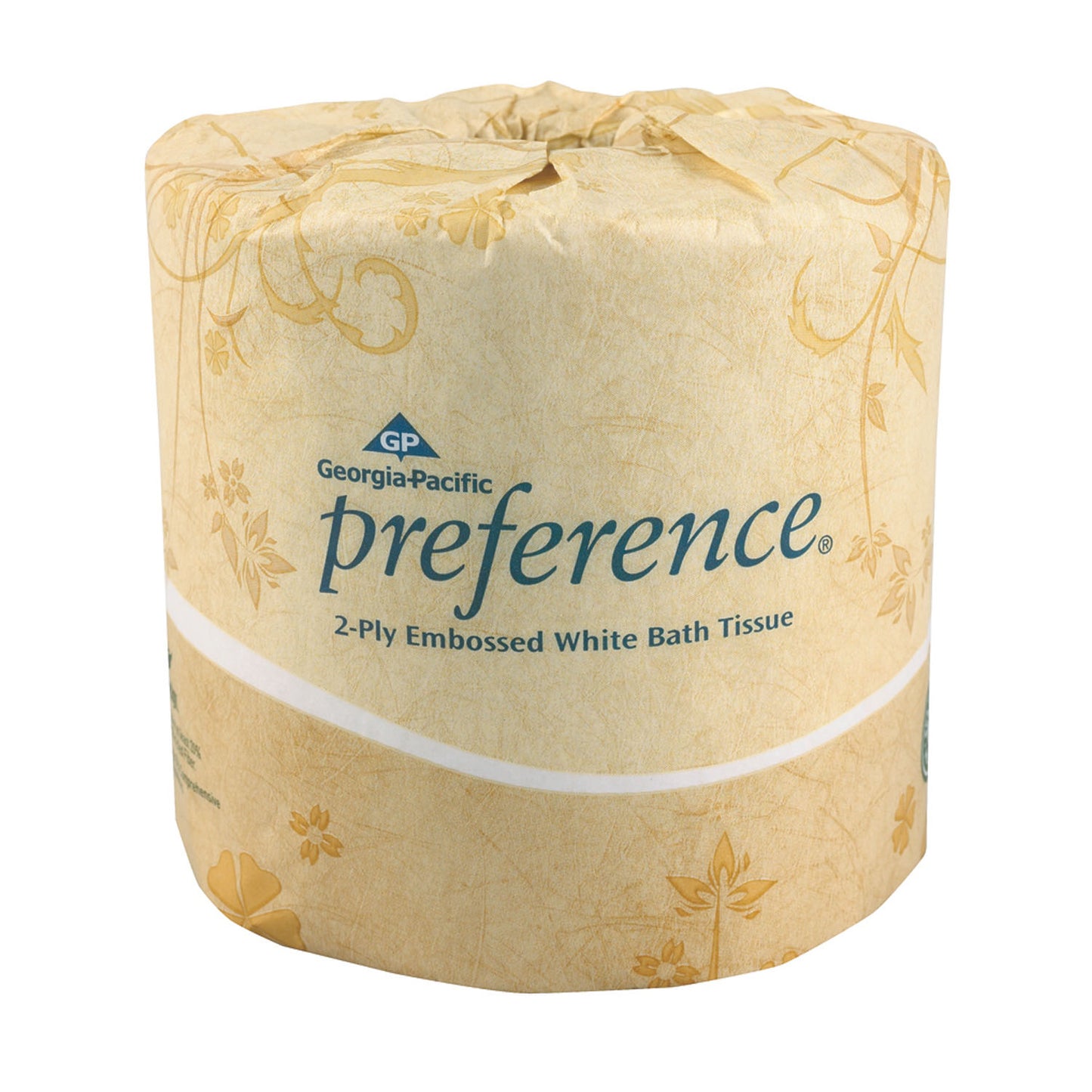 Embossed Bathroom Tissue, 2-Ply, White, 4½" x 4.05", 550 sht/rl, 80 rl/cs (20 cs/plt)