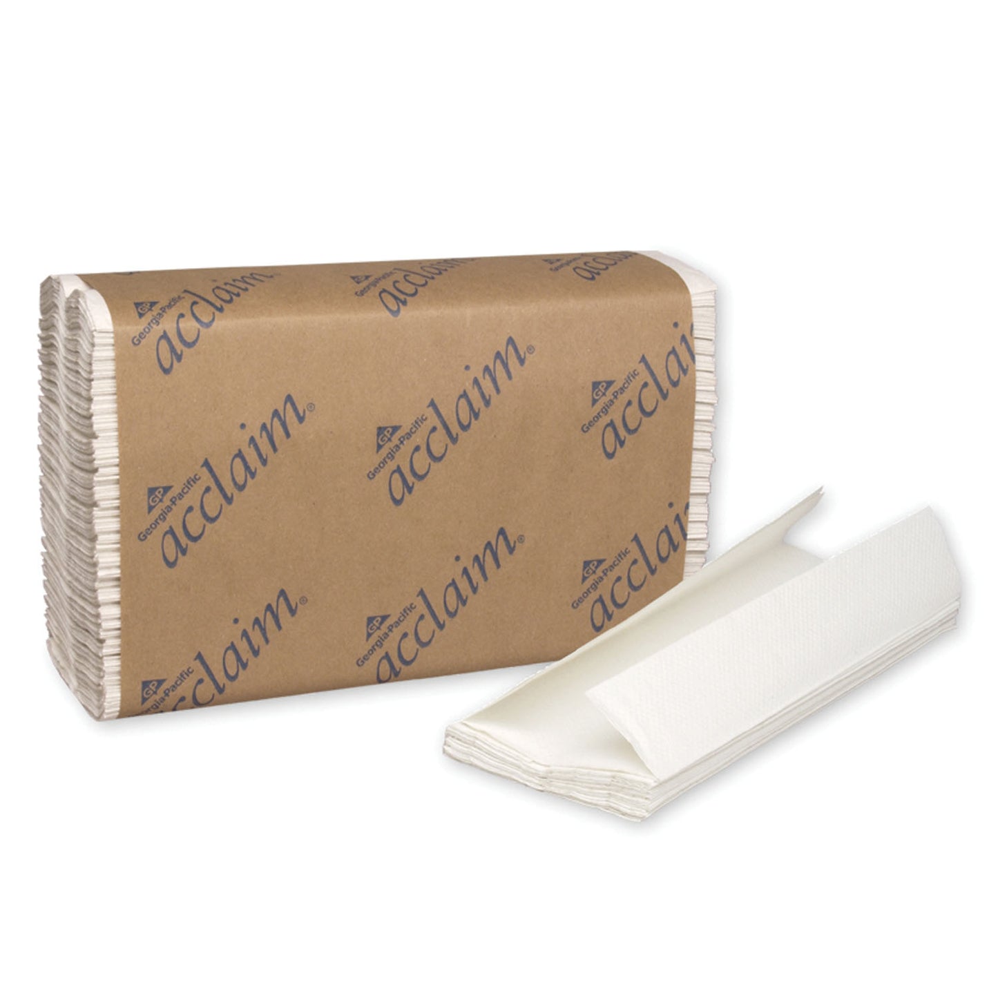 C-Fold Paper Towels, Paper Band, White, 10¼" x 13¼" Sheets, 240 ct/pk, 10 pk/cs (56 cs/plt)