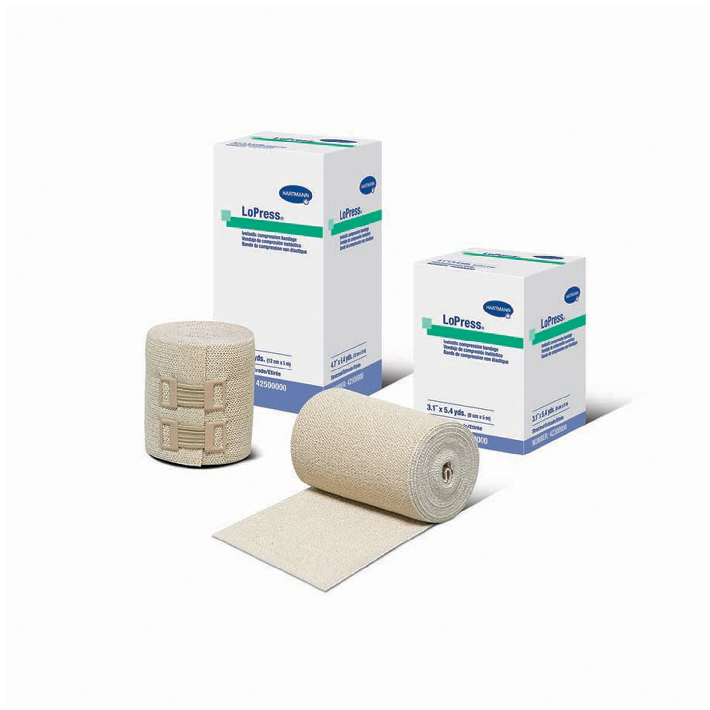 Compression Bandage, 3.9" x 10.9 yds, Double Length, 6/cs