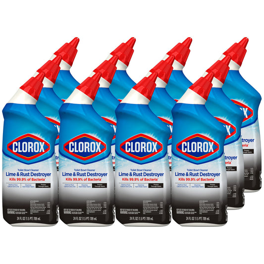 Clorox™ Toilet Bowl Cleaner Lime & Rust Destroyer, 24 fl oz, 12/cs