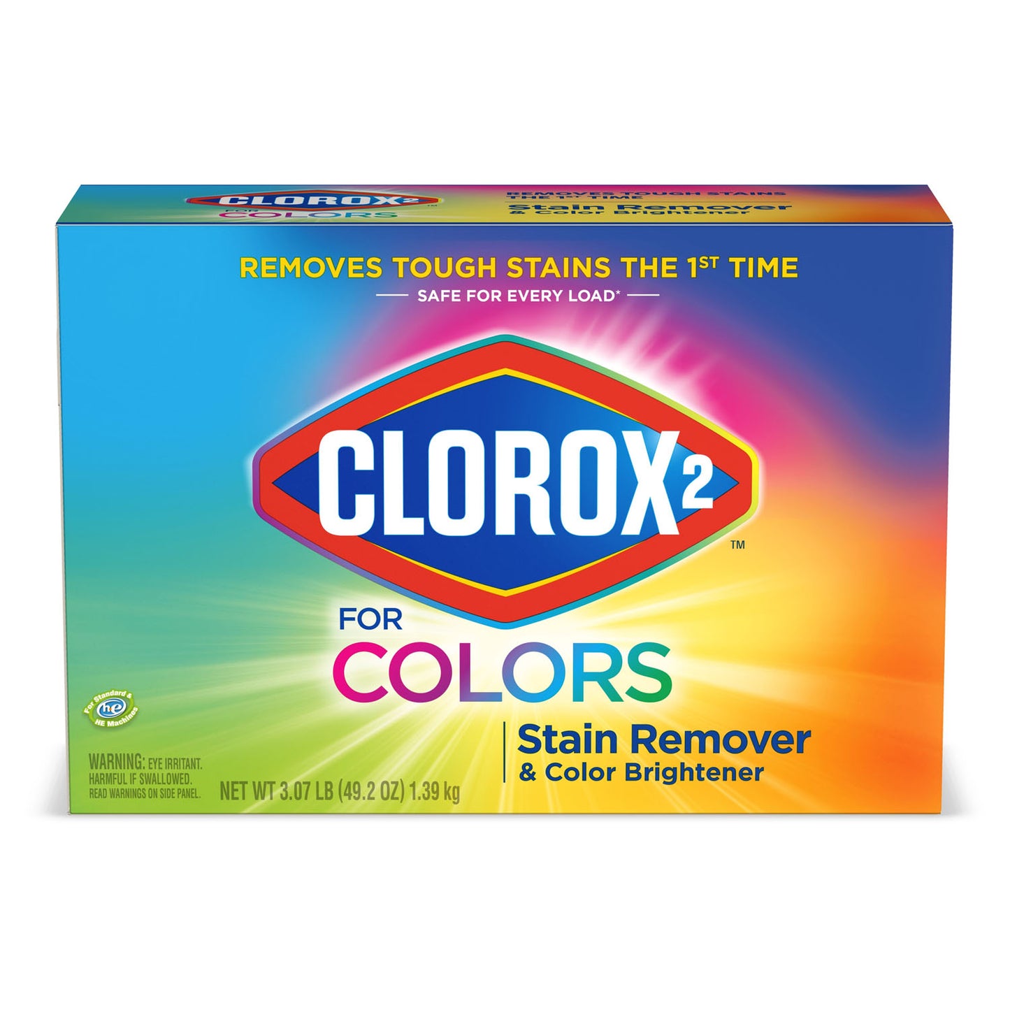 Clorox 2™ for Colors Stain Remover and Color Brightener Powder, 49.2 oz, 2/cs