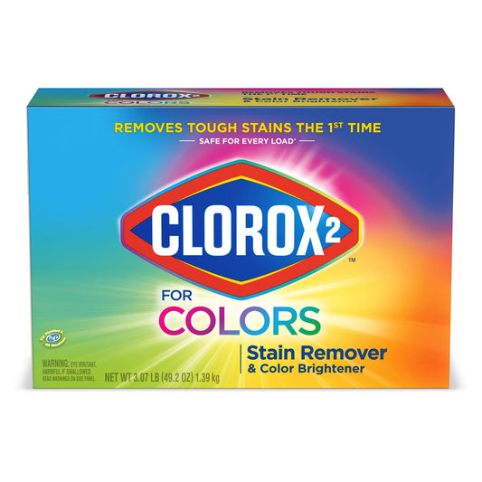 Clorox 2™ for Colors Stain Remover and Color Brightener Powder, 49.2 oz, 2/cs