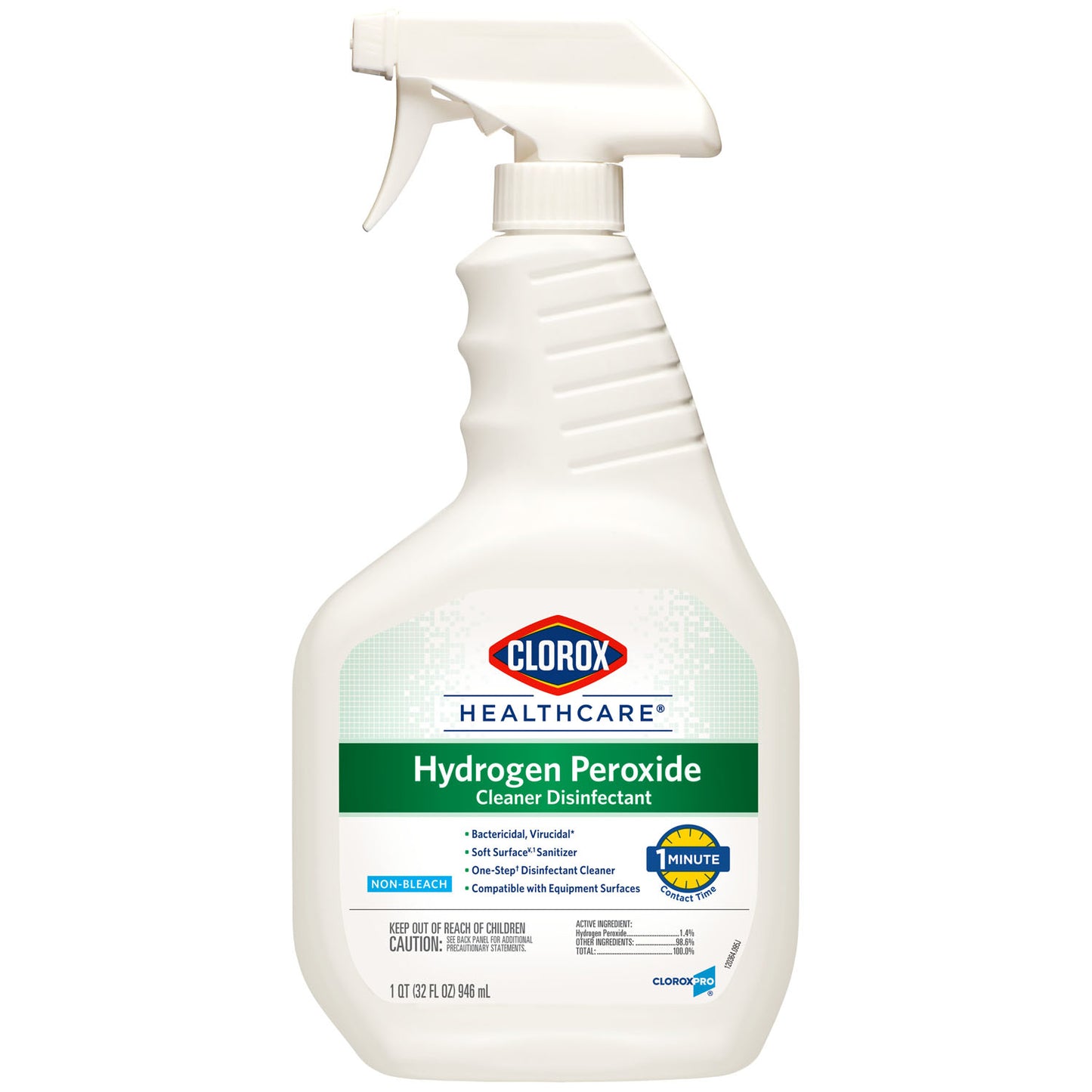 Clorox Healthcare® Hydrogen Peroxide Cleaner Disinfectant Spray, 32 oz, 9/cs (48 cs/plt)