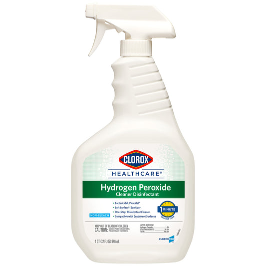 Clorox Healthcare® Hydrogen Peroxide Cleaner Disinfectant Spray, 32 oz, 9/cs (48 cs/plt)