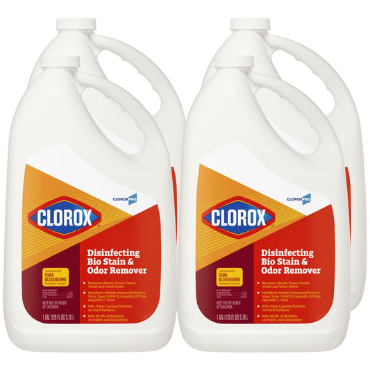 CloroxPro™ Clorox® Disinfecting Bio Stain & Odor Remover Refill, 128 fl oz, 4/cs (30 cs/plt) (PROMO Price - Available while current supplies last)