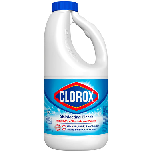 Clorox® Disinfecting Bleach, Concentrated Formula, Regular, 43 oz, 6/cs