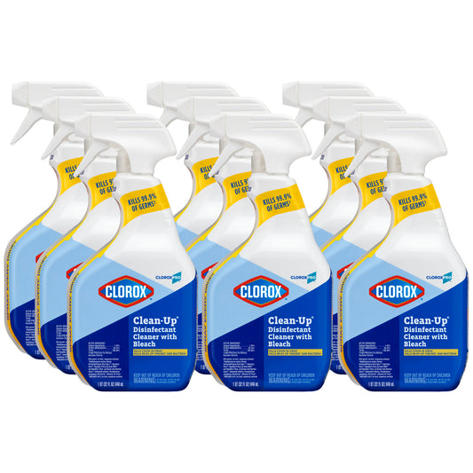 CloroxPro™ Clorox Clean-Up® Disinfectant Cleaner with Bleach Spray, 32 fl oz, 9/cs