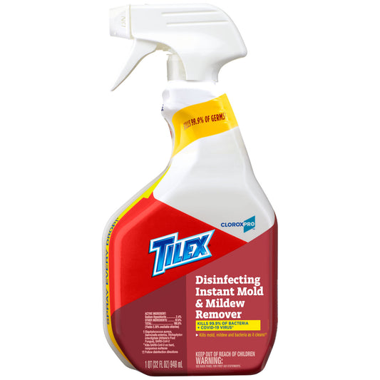 CloroxPro® Tilex® Disinfecting Instant Mold and Mildew Remover Spray, 32 fl oz, 9/cs