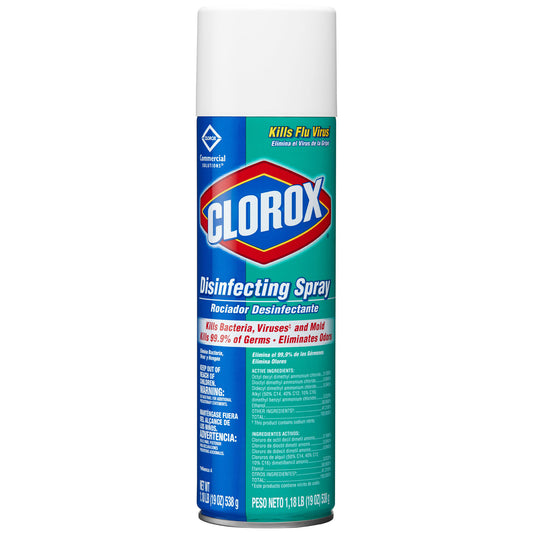 Clorox Commercial Solutions® Clorox® Disinfecting Aerosol Spray, Fresh Scent, 19 oz, 12/cs (72 cs/plt)