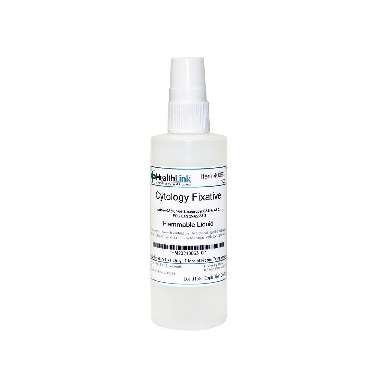 Cytology Fixative, Pump Bottle, 4 oz (Item is Non-Returnable)