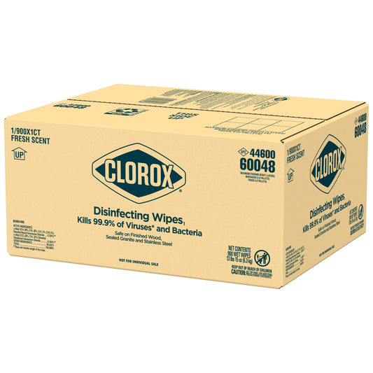 Clorox® Disinfecting Wipes, Bleach Free Cleaning Wipes, Fresh, 900 ct, 1/cs